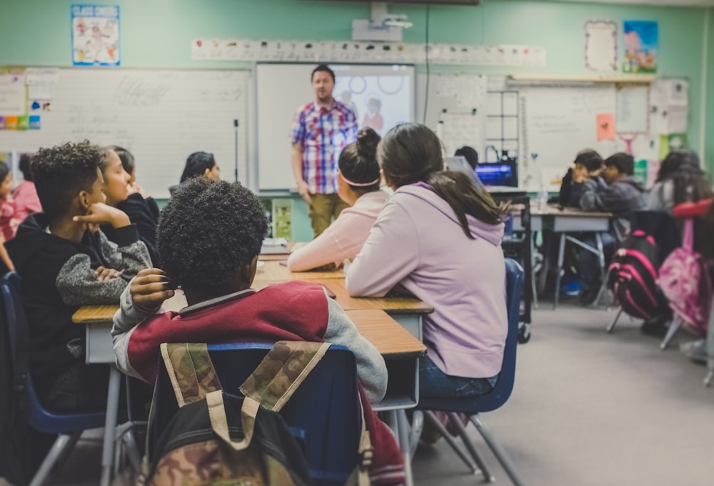 A lesson underway in a classroom