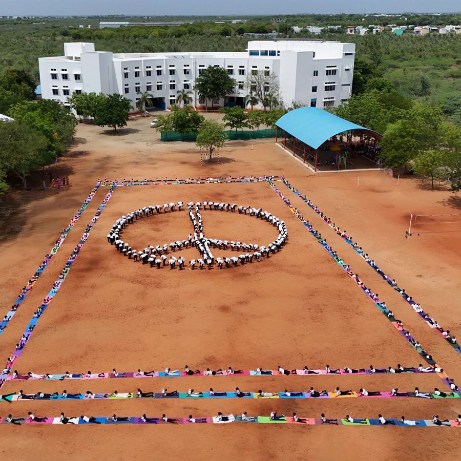 Aerial view of the Hayagrivas campus