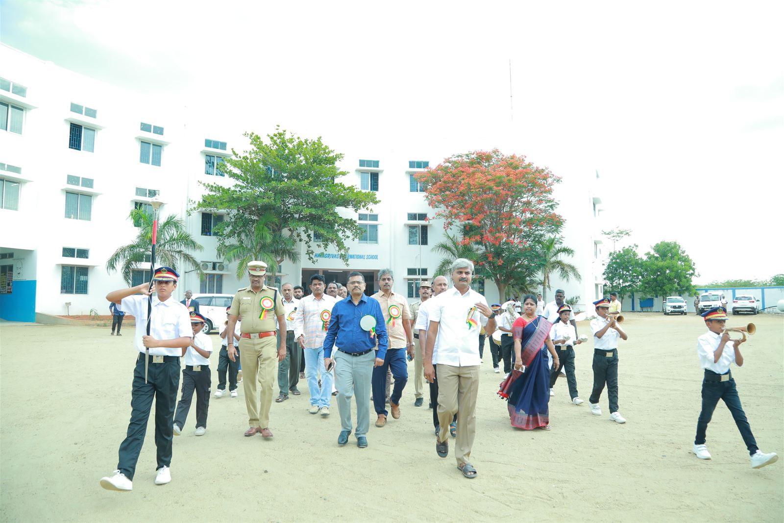 The Hayagrivas campus on a school morning