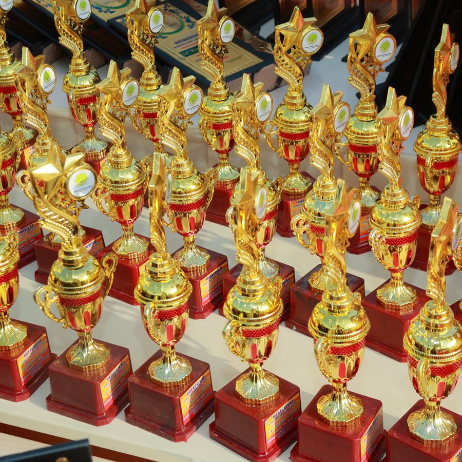Trophies won by Hayagrivas students
